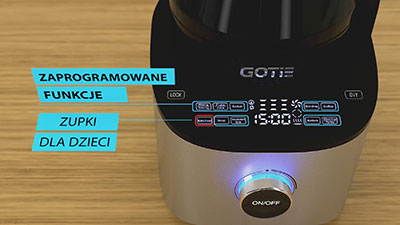 Multiblender z funkcją gotowania Gotie GBS-2500 One Touch