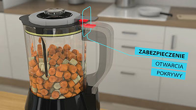 Multiblender z funkcją gotowania Gotie GBS-2500 One Touch