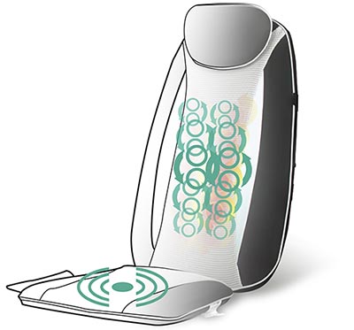 Mata masująca shiatsu CF-2507-PK